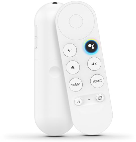 Replacement Voice Remote Control for Google Chromecast 4k Snow Streaming Media Player Remote Control, Controller for Chromecast with Google TV HD/4K White