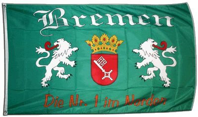 Flaggenfritze Fahne/Flagge Bremen + gratis Sticker