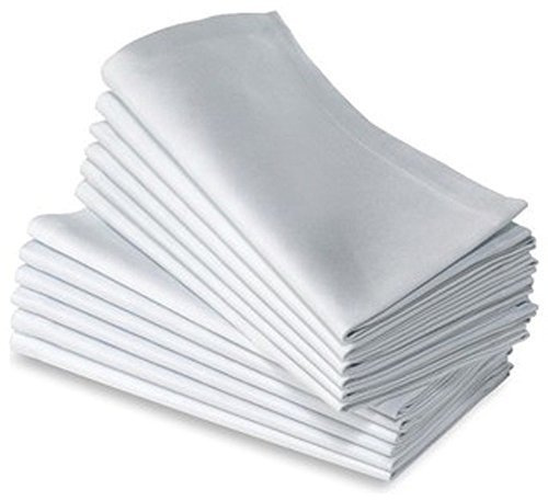 Serviettes de Table en Coton Lot de 12 (50,8 cm x 50,8 cm) Douces et Confortables - Durables De Qualité Hôtelière - Idéal pour des Événements et Usage Domestique Quotidien