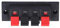 Cablepelado - Set di 4 morsetti per altoparlante, rettangolare, colore nero
