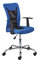 Inter Link – Kinderdrehstuhl – Bürostuhl drehbar – Ergonomischer Bürostuhl – Office Stuhl – Höhenverstellbar – Atmungsaktiv – Blau und schwarz - Donny