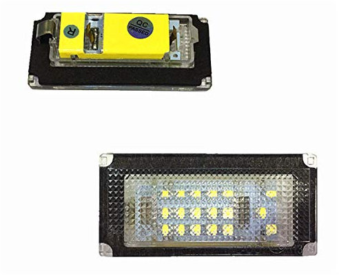 FOLGEMIR TOP LED Kennzeichenbeleuchtung, Nummernschilder 6000K Weiss, CE, fehlerfrei für R50 / R52 / R53 / Cabriolet + One + Cooper + Cooper S + Cooper D + Works