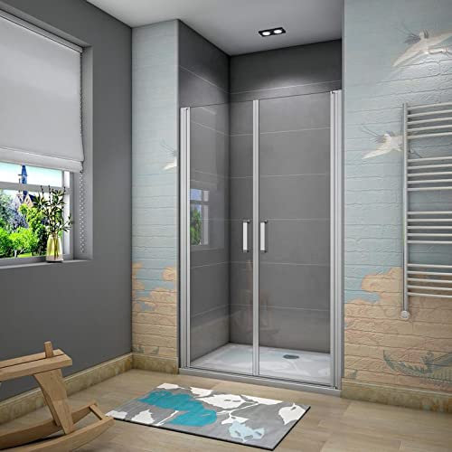 AICA SANITARIOS Puerta de Ducha Abatible Doble 5mm (91-95) x185cm