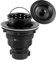LQS Kitchen Sink Drain Assembly, Kitchen Sink Strainer with Deep Removable Waste Basket, Stainless Steel Sink Basket Strainer with Drain Assembly for 3-1/2-inch Sink Opening Size (Black)