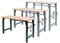 rikta höhenverstellbare Werkbank | höhenverstellbarer Arbeitstisch | ca. 135 (B) x 60 (T) x 85/95/105 (H) cm | Belastbarkeit 200 kg | FSC Holz-Arbeitsplatte
