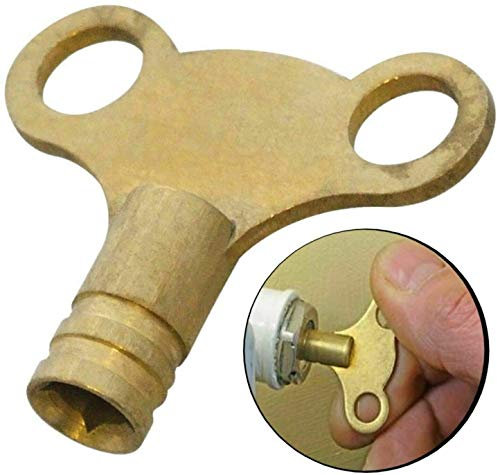 A1SONIC® Brass Radiator Key - Radiator Bleed Key - Radiator Bleed Valve Key - Venting Air Valve Meter Key Utility Key (Butterfly Shape)