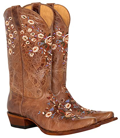 ticticlily Bottes Hautes Femme Rétro PU Chaussures Confortable Hiver Boots