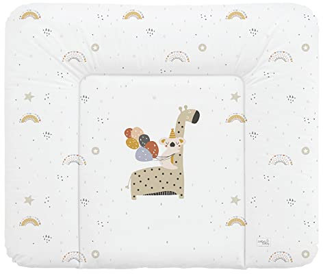 Ceba Baby® Wickelauflage 85x72 cm – Weiche Wickeltischauflage für Jungen & Mädchen – Wasserdicht & Abwaschbar – OEKO-TEX® 100 – Made in EU - Giraffe