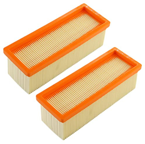 MCHNIC 2x Flachfaltenfilter Filter für Kärcher 2501, 2501 TE, 2601, 2601 plus, 2701, 2701TE, 2801, 2801 plus, 3001, 3001 hot Ersatz für 6.414-498.0