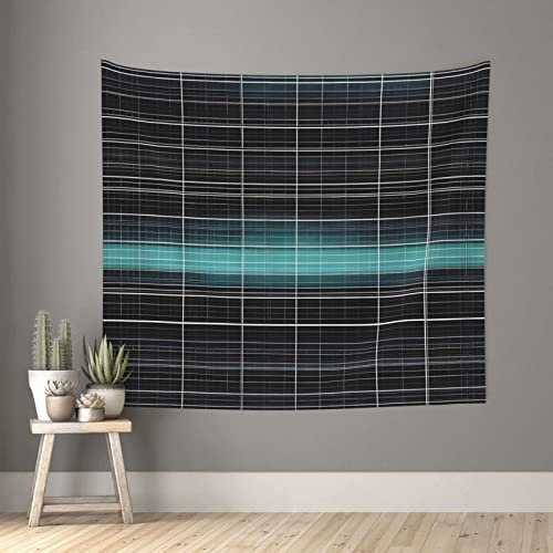 vacsAX Dimensional Line Space Wandbehang, dekorativer Wandteppich für Schlafzimmer, Wohnzimmer, Wohnheim, 152 x 130 cm