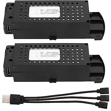 Batería de Dron de 2 Piezas, Batería de Larga Duración de 3,7 V 3000 MAh con Protección de Carga para Reemplazo de Aviones S6 G6 RC