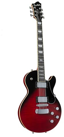 Hagstrom Super Swede Crimson Flame - Single Cut E-Gitarre