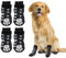 Anti-Rutsch Socken für Hunde,4pcs Hundesocken Anti Rutsch,Anti Rutsch Pfotenschutz für Hunde,Verstellbarer Pfotenschutz für Hund,rutschfest Traktion Hundeschuhe,für Drinnen und Draußen Geeignet