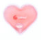 Pack of 5 GelHeat Instant Hand Warmers - Reusable Gel Click Heat Pads Heart Shape