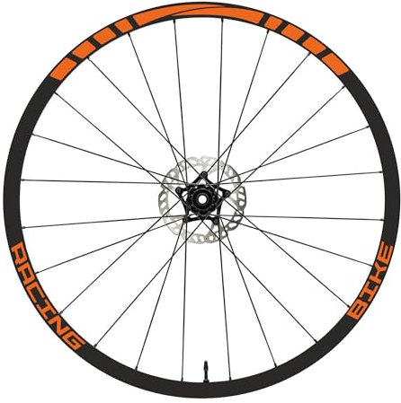 Aufkleber Felgen MTB 26 - 27,5 - 28-29 Zoll Rad Bike Sticker Racing Code B0141 (27,5 Zoll, Orange 35)