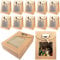20 Stück Geschenkbox mit Sichtfenster, 16x12x6cm Geschenktüten mit Sichtfenster, Geschenktüte mit Fenster Geeignet zum Verpacken Süßigkeiten Pralinen Keksen Geschenken