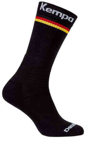 Kempa Unisex Team Ger Sport-Socken, Schwarz, 36-40 EU