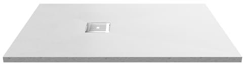 1200mm x 800mm Premium Slimline Rectangular Shower Tray - Slate White