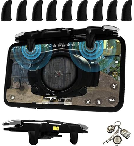 Kit combo de déclencheurs L1R1 pour téléphone portable 11 en 1, manette de jeu pour téléphone portable PUBG/Call of Duty/Apex