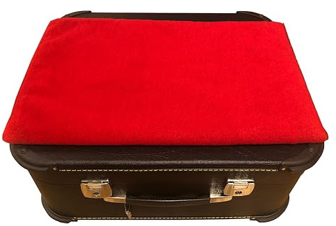 Leuchtklang Akkordeon Koffer Polster Stoff Vorhang Schutz Accordion case Cloth (Rot, 58cm)