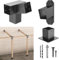 Antsky 15° Wand-Pergola-Kits – Edelstahl, 15-Grad-Wandhalterungen, Pergola für 4 x 4 Pfosten (tatsächliche 8,9 x 8,9 cm), Dachhalterungs-Set, abgewinkelte Pergola-Konstruktion, Pergola-Halterungs-Set