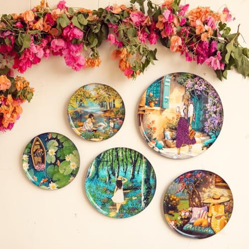 RITUALISTIC Slice Of Life Wandplatten und Gemälde, perfekte Heimdekoration und Wanddekoration für Ihren Flur und Wohnzimmer, 5er-Set, Geschenkartikel