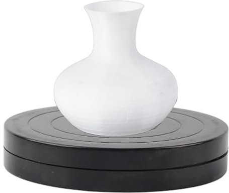 Plato Giratorio de Plástico de Arcilla Artesanal Hecho a Mano de 11,5/17,8 Cm, Accesorios para Herramientas de Escultura de Cerámica, Plato Giratorio de Escultura de Cerámica de