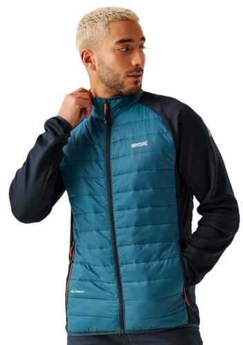 Regatta Clumber Hybrid IV Herrenjacke, Marokkanisches Blau/Marineblau/Fuchs, S