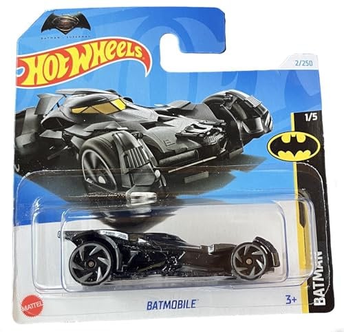 Hot Wheels - Batmobile - Batman 1/5 - HTC83 - Short Card - Batman v Superman - DC - Dawn of Justice - Mattel 2024 - 1:64