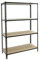 PROREGAL Schwerlastregal MID MULI | HxBxT 150x110x50cm | 4 Fachböden | Fachlast 200kg | Anthrazit | Lagerregal Kellerregal Werkstattregal