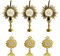 6Pcs First Communion Lapel Pins Gold Catholic Chalice Badge Gifts, Iron, no gemstone