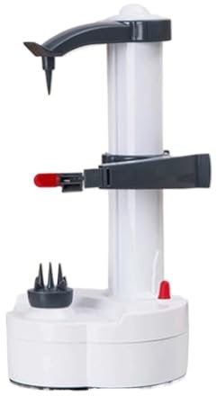 MQPALZKD Electric Spiral Peeler Cutter Slicer Fruit Potato Peeling Automatic Battery Operated Machine with Charger