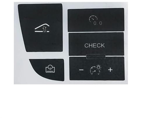 WuYyyyy Auto Klimaanlagen Steuerschalter Knopf Reparatur Aufkleber,Auto-Knopf-Reparatur A/C-Schalter-Aufkleber Für Audi A6 C6 4F 2004-2011.