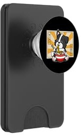 Cute Japanese Kawaii Kids Ramen Border Collie Lover PopSockets PopWallet pour MagSafe