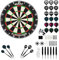 GOAT - Everscore NXT LVL, Madagascar Sisal Dartboard, Zweifellos, Selbstheilend & Minimiert Abpraller, Incl. Accessory Kit Steeltip 90 Stücks