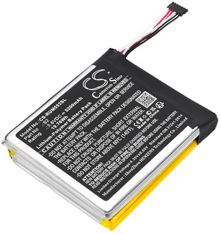 TECHTEK Battery 5200mAh compatible with [Ring] 2 Generation, 5UM5E5, Video Doorbell 2nd replaces S2