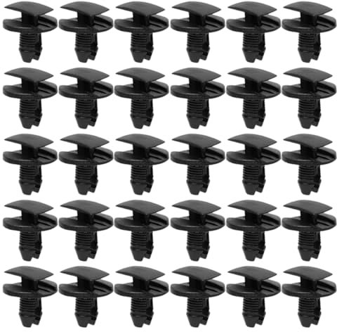 MOLZINY 30 Pièces Clips de Fixation Voiture Clips de Fixation Parechocs Rivets en Plastique Attaches Remplacement Rivet Plastique Rivet en Plastique Voiture Fender Clips de Fixation Remplacement