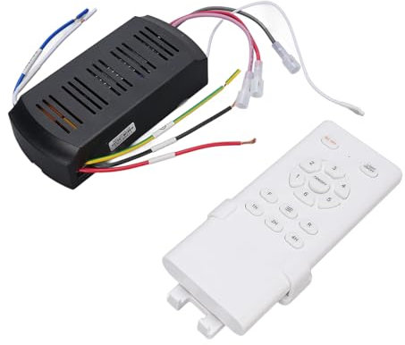 Kit de Control Remoto y Ventilador de Techo Con Frecuencia Variable - Luces de Techo Con Alto Voltaje - Accesorios Universales y Receptor