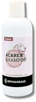 SPINNRAD Acarex Hundeshampoo, mit Aloe Vera Gel und Hanfsamenöl, für alle Felltypen, 250 ml