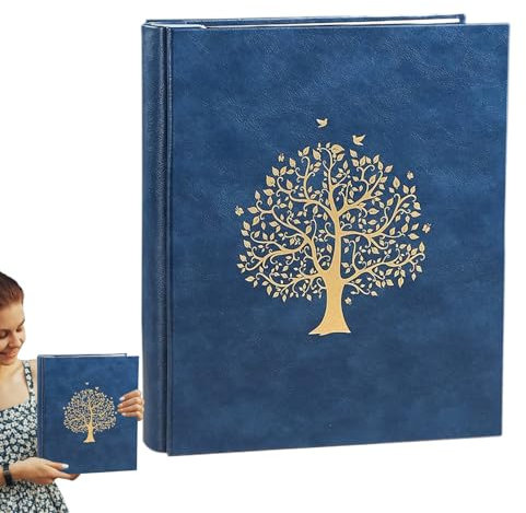 Fotoalbum,18 cm Fotoalben für Bilder - Großes Fassungsvermögen Staubgeschützt Aufbewahrung Für Abschluss Hochzeit Urlaub Erinnerungen Scrapbooking