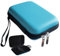 QFDSHOPCO GPS-Schutzhülle, Hartschale, Schutzhülle, Reißverschluss, kompatibel mit Garmin Edge Explore 2, Garmin Edge 1050, 1040, 1030 Plus, 840, 830, 820, 540, 530, Kabel und Varia RTL515 Radar, Blau