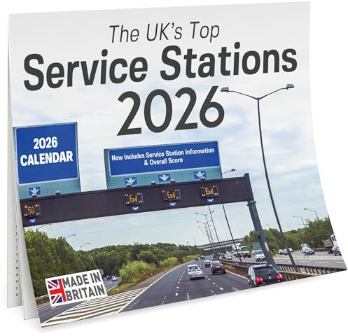 UK Service Station Calendar 2026 – Funny Motorway Wall Calendar