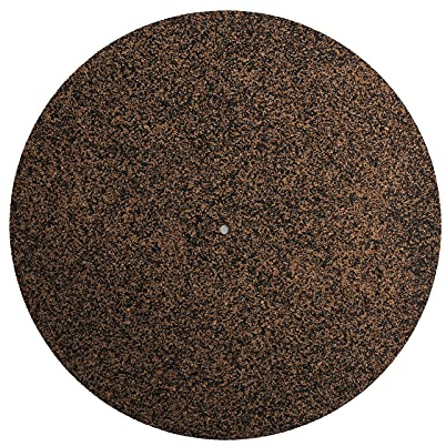 12in Record Player Mat, Cork Turntable Platter Mat Anti Static Protective for Lp Record Players