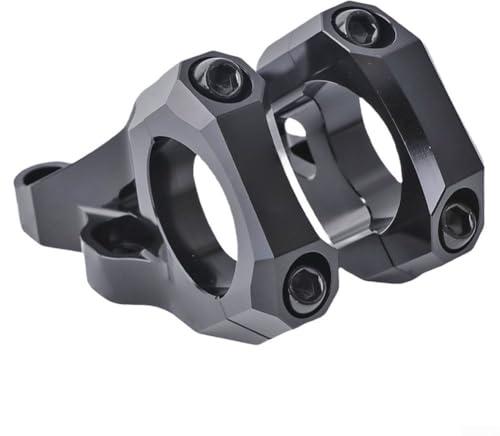 Direct Mount Stem for Dual Crown Forks – 31.8mm 35mm Rise CNC Machined 6061 Aluminium Alloy Stem for Surron for Light Bee Dirt Bike & Downhill Mountain Bike (Black)