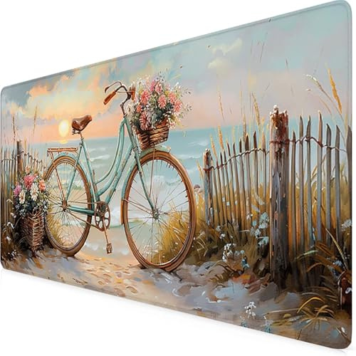 Auto Mauspad XXL 600x300 mm, Schreibtischunterlage Farbe Mousepad mit rutschfeste Gummibasis, Vernähte Kanten Design wasserdichte Desk Mat für Schreibtisch Deko Büro Computer Zubehör, Geschenke q7-45