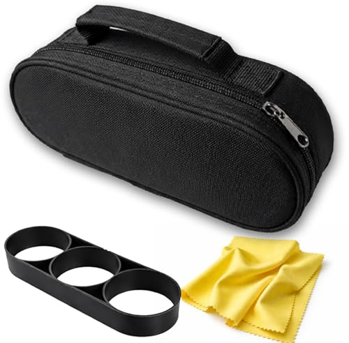 Custamix Tasche für Boccia-Kugel für 3 Kugeln – Wischtuch, Trennwand – stabile Tragetasche – Zubehör für Boccia
