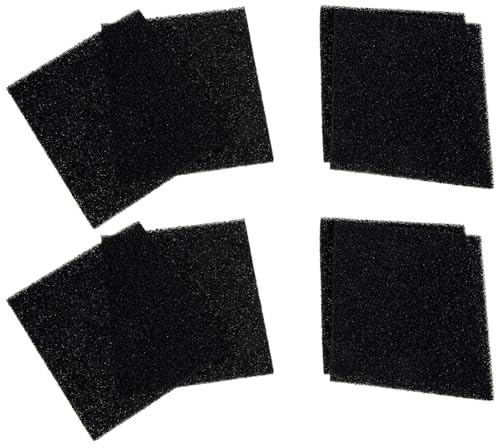 Hoement 10 Pezzi Filtri Attivi al Carbone per Cestino della Spazzatura Nero, Filtro in Fibre per Eliminare Odori in Cucina e Ufficio