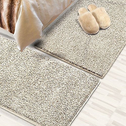 casa pura Shaggy-Bettumrandung Sphinx 3-teilig (Creme)
