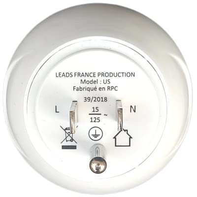 Adaptateur De Voyage France Vers États-Unis / USA - Gamme Bulle- BB0166 - LTE Design - Leach Travel Europe
