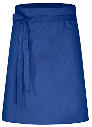 DESERMO 5er Set Premium Vorbinder 60x80cm (LxB) - Hochwertige Profi-Schürze für Frau & Mann - Küchenschürze aus Baumwollmischung - Schürze mit großer Farbauswahl - Stoffgewicht 220g/m² (Royal)